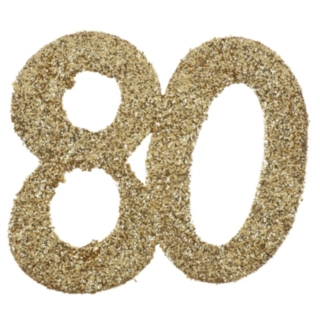 80 År Bordsdekoration Guld