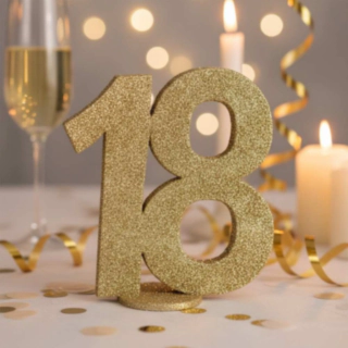 18 År Bordsfigur Guld