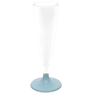 Plast Champagneglas Ljusblå