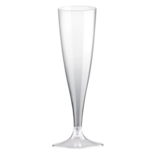 Tunna Champagneglas Genomskinliga