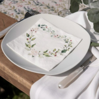 Hjärtblommiga Servetter