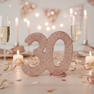 30 År Bordsfigur Roséguld