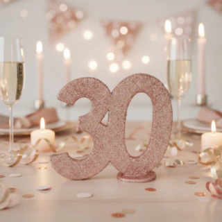 30 År Bordsfigur Roséguld