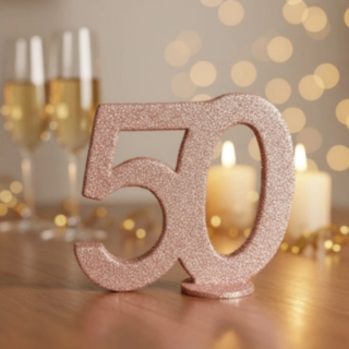 50 År Bordsfigur Roséguld