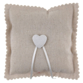 Hjärta Ringkudde Beige