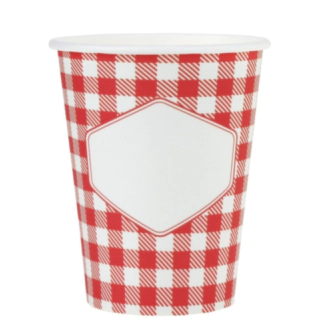Rutig Picknick Pappersmuggar