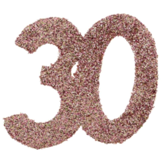 30 År Bordsdekoration Roséguld
