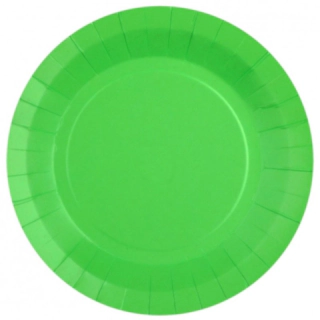Papptallrikar Neongrön