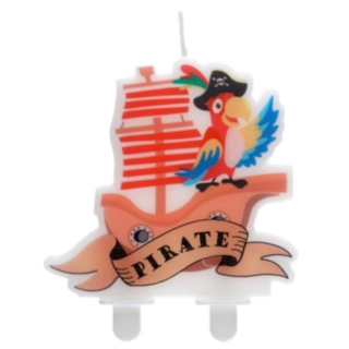 Piratskepp Tårtljus