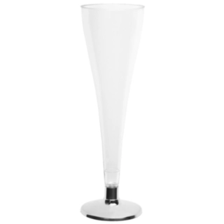 Flöjt Tunna Champagneglas Silver