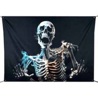 Horror Skelett Banderoll Bakgrund