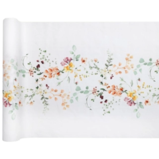 Blomsteräng Bordslöpare Vit