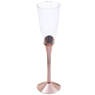 Flöjt Snett Champagneglas Roséguld