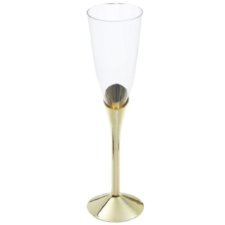 Flöjt Snett Champagneglas Guld
