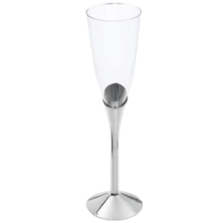 Flöjt Snett Champagneglas Silver
