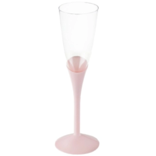 Flöjt Snett Champagneglas Ljusrosa