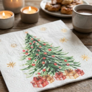 Julgran Servetter