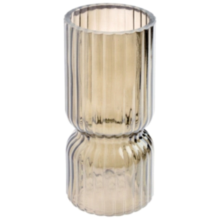 Räfflad Glasvas Guld