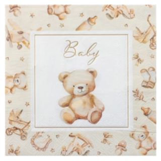 Little Teddy Servetter Elfenben
