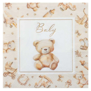 Little Teddy Servetter Elfenben