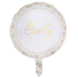Baby Folieballong Elfenben