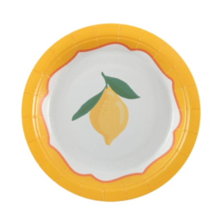 Citron Pappers­tallrikar Gul