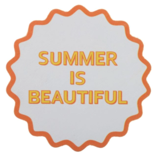 Summer Vibes Glasunderlägg