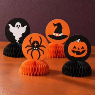 Halloween Honeycomb Bordspynt