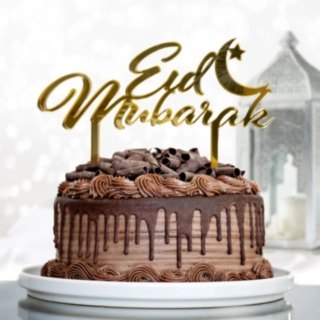 Eid Mubarak Tårttopper Guld