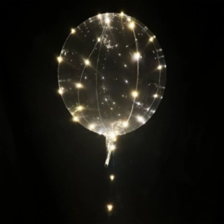 Rund LED-ballong Vit