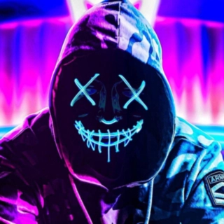 Purge LED Mask Blå