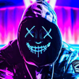 Purge LED Mask Blå