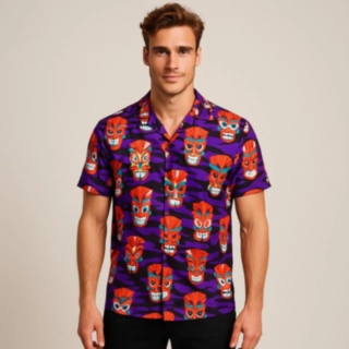 Tikimasker Hawaiiskjorta