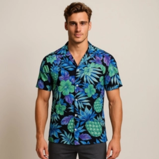 Tropical Pineapple Hawaiiskjorta