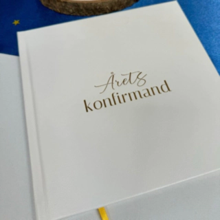 Konfirmation Gästbok Konstläder