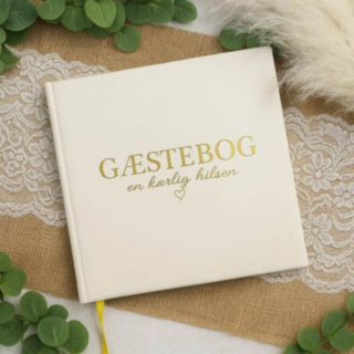Gästbok En Kär Hälsning Vit