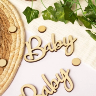 Baby Träkonfetti