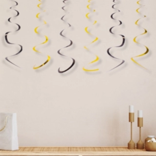 Swirls Svart/Guld
