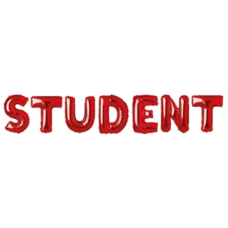 Student Folieballonger Röd