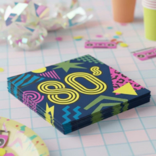 Servetter 80-talsmönster