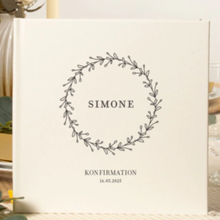 Personlig Konfirmationsbok Vintage Flora