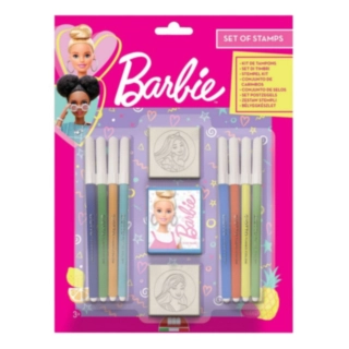 Barbie® Rit- & Stämpelset Ljusrosa