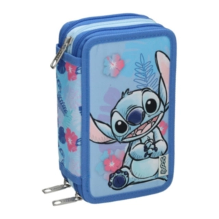 Stitch® Pennfodral 3 Fack Blå