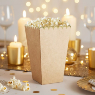 Popcornbägare Kraft/Guld