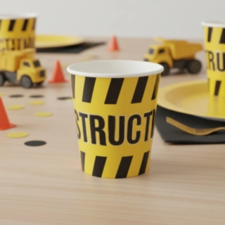Byggarbetsplats Construction Pappersmuggar