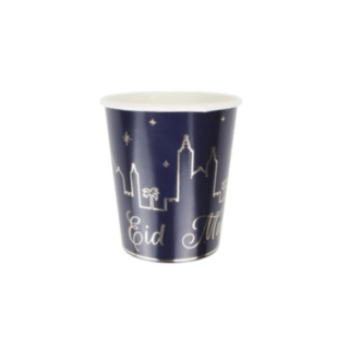 Eid Mubarak Pappersmugg Mörkblå