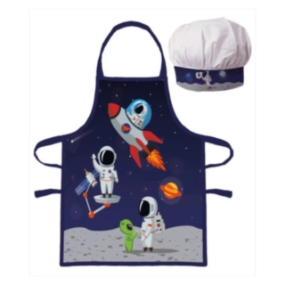Astronaut Förkläde & Kockmössa Set