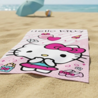 Hello Kitty® Fashion Strandhandduk Ljusrosa