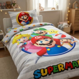 Super Mario® Randiga Sängkläder