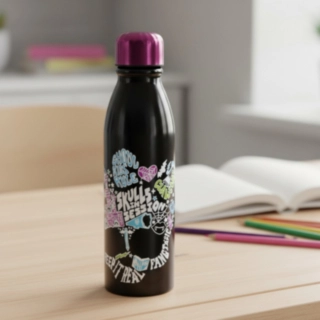 Monster High® Aluminium Vattenflaska Svart